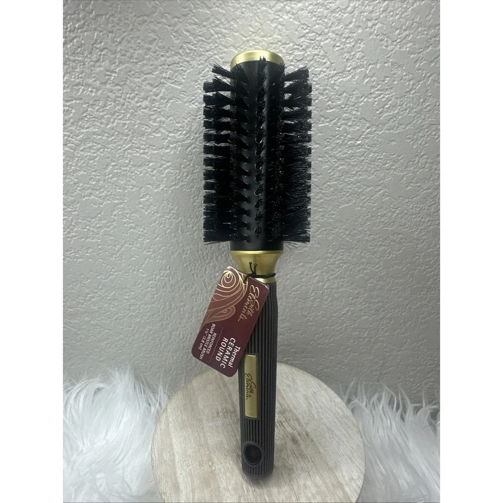 $9 🌙 Silk Elements Thermal Boar Ceramic Round Brush 1 1/2 Barrel NEW